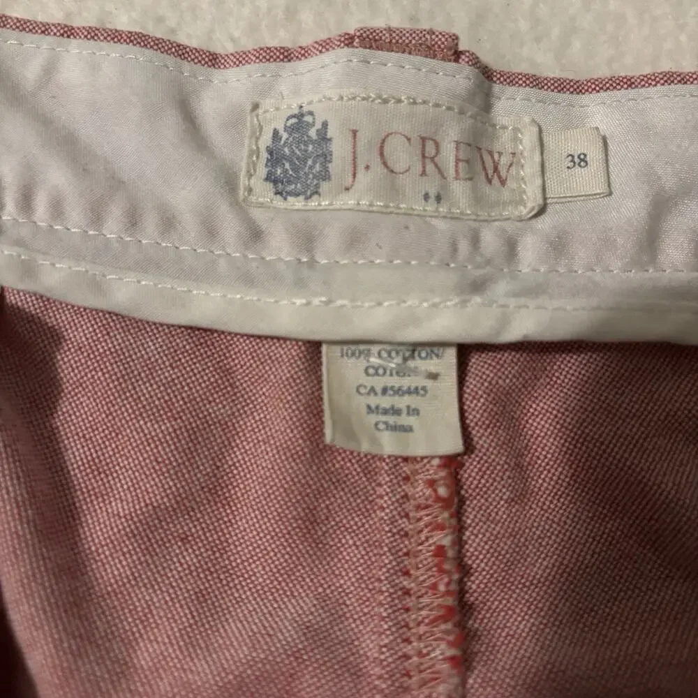 J Crew Men’s‎ Size 38 Waist Men’s Shorts Pink/Salmon Chino Style Preppy Vibes